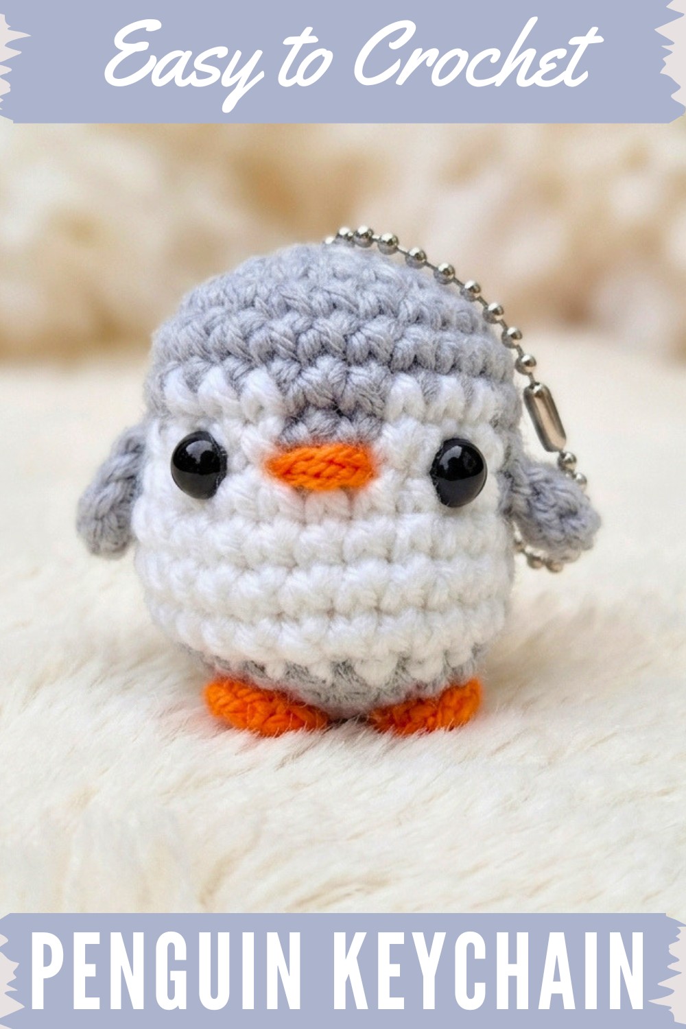 Crochet Penguin Keychain Pattern