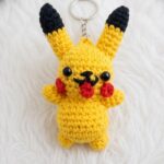 Crochet Pikachu Keychain Pattern 5