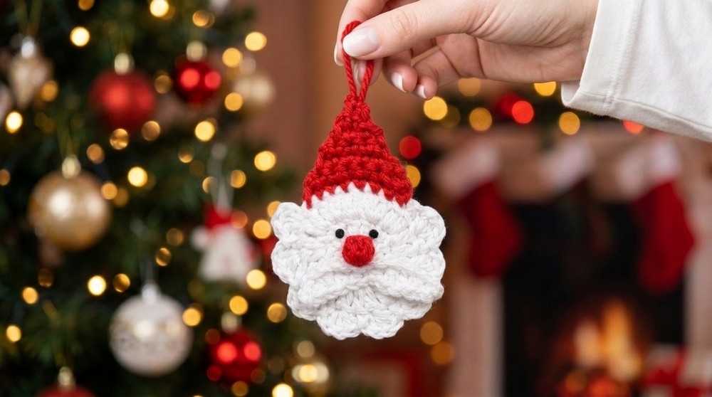Crochet Santa Claus Keychain Pattern 4