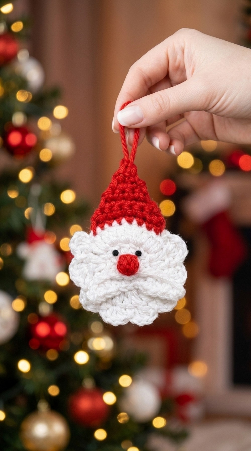 Crochet Santa Claus Keychain Pattern 5