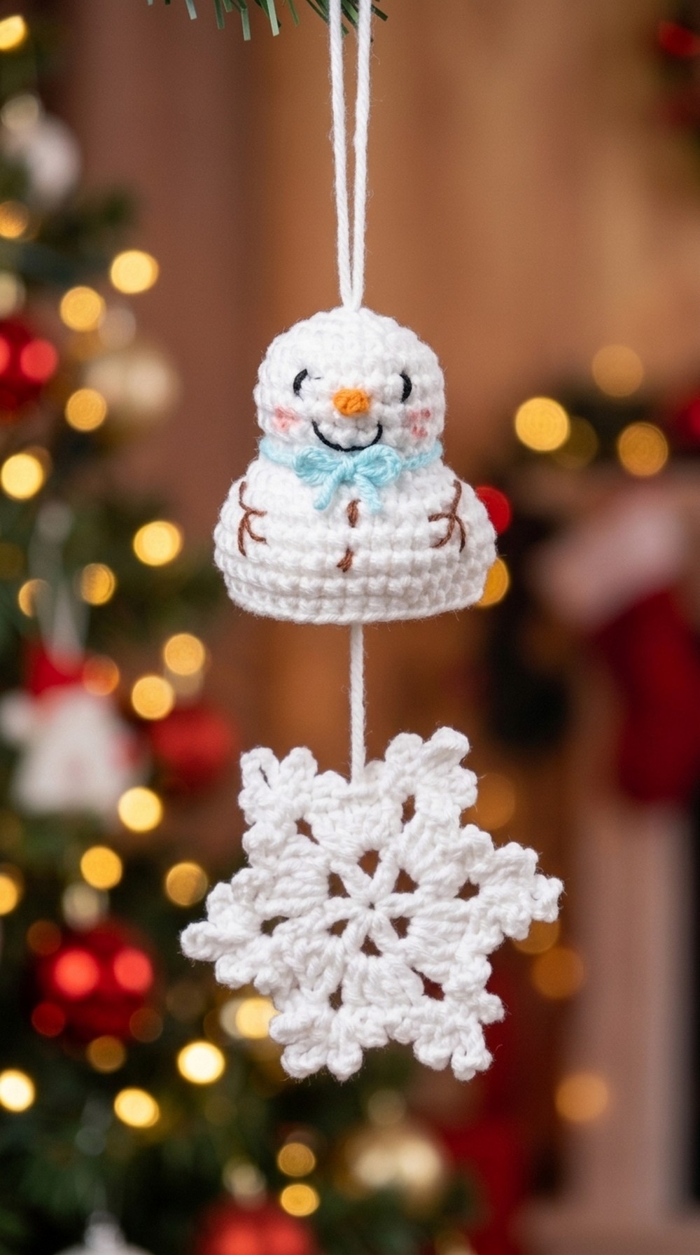 Crochet Snowman Wind Chime Pattern 5