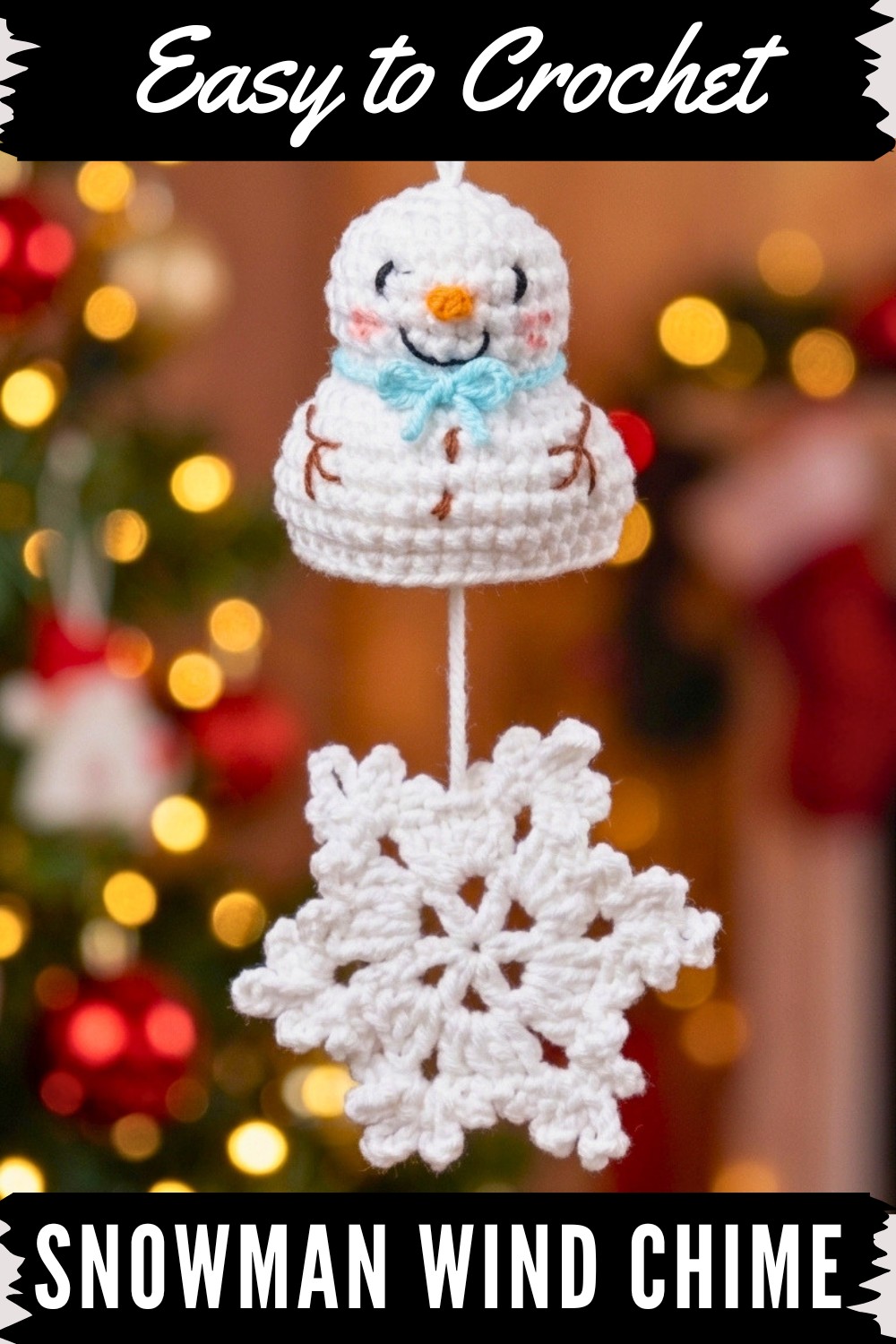 Crochet Snowman Wind Chime Pattern