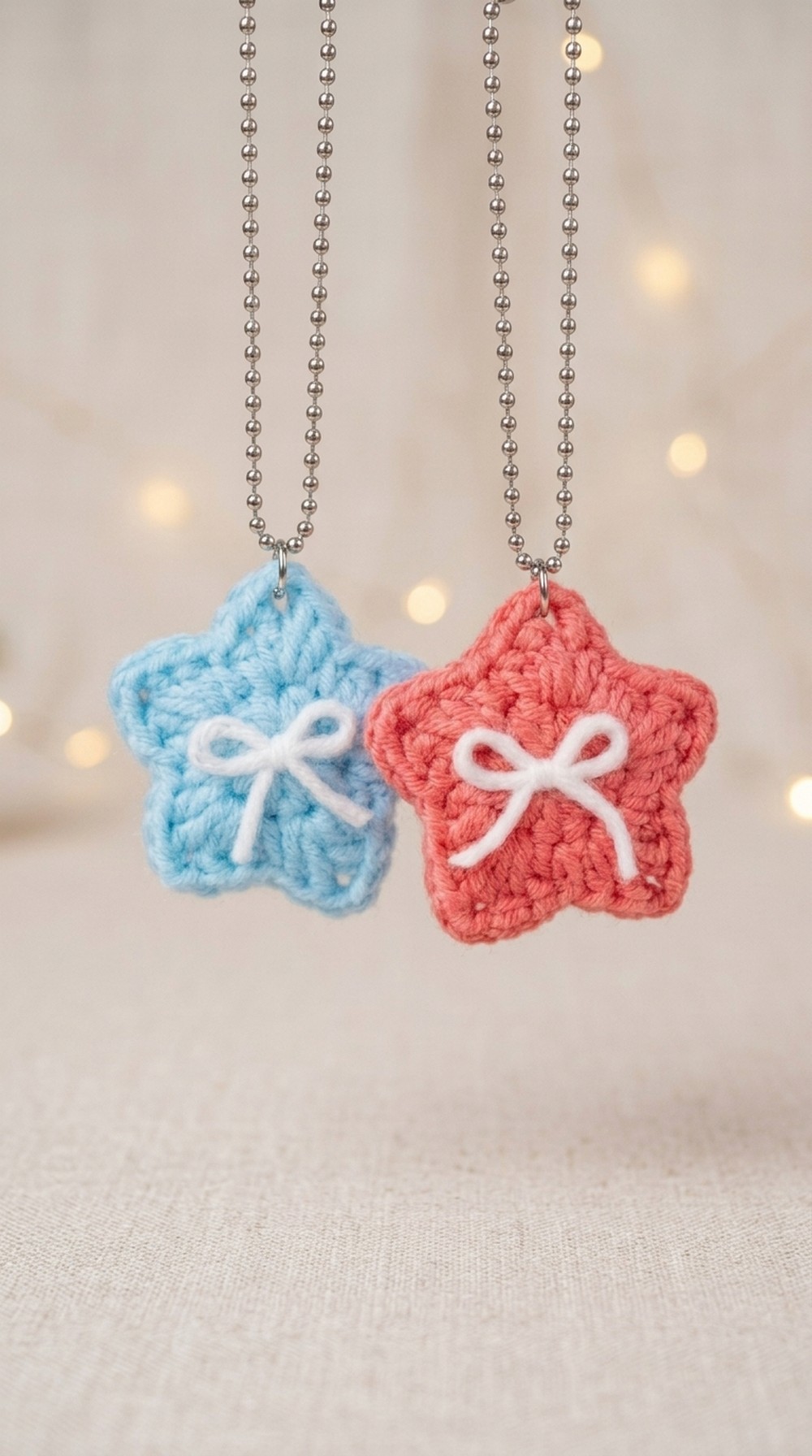 Crochet Star Keychain Pattern 5