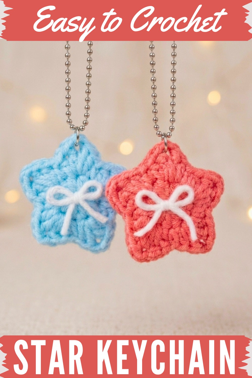 Crochet Star Keychain Pattern
