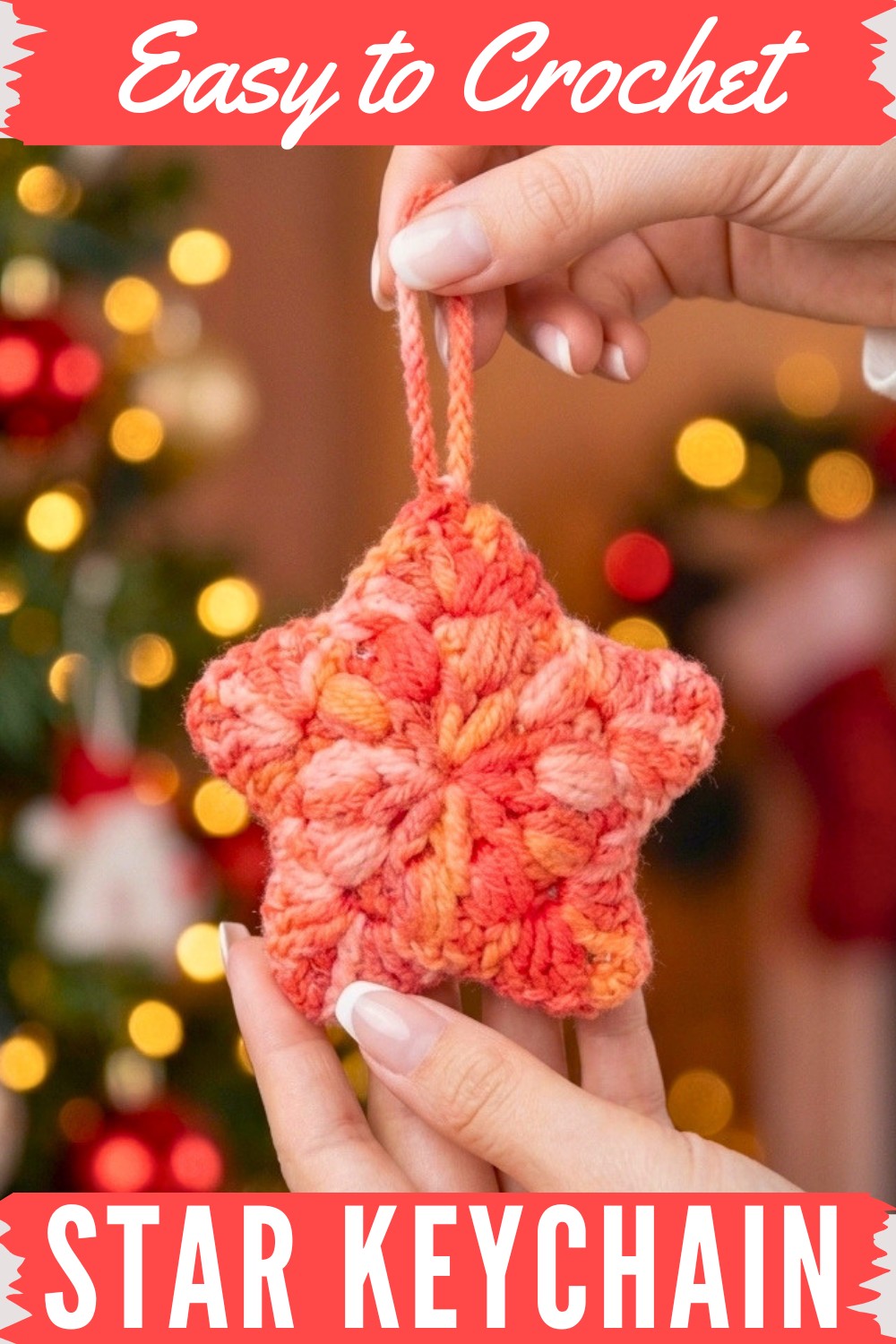 Crochet Star Keychain Pattern