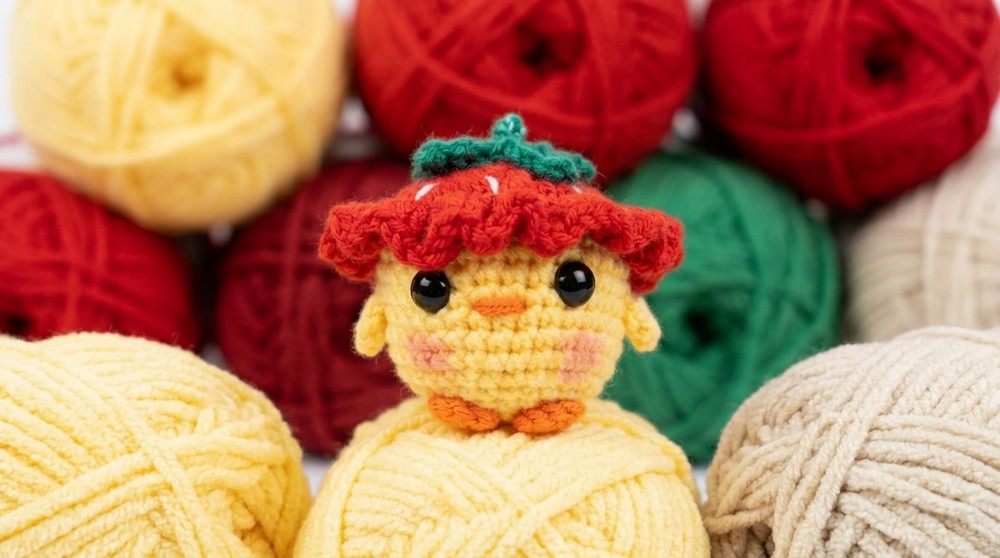 Crochet Strawberry Chick Pattern 4