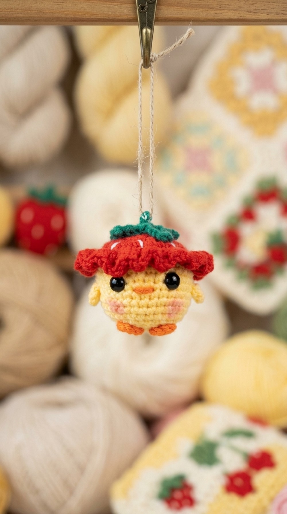 Crochet Strawberry Chick Pattern 5