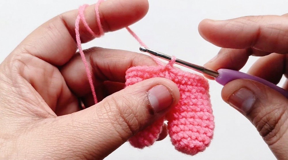 Crochet Teddy Bear Keychain Pattern 2
