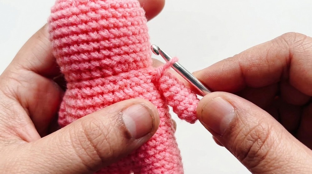 Crochet Teddy Bear Keychain Pattern 3