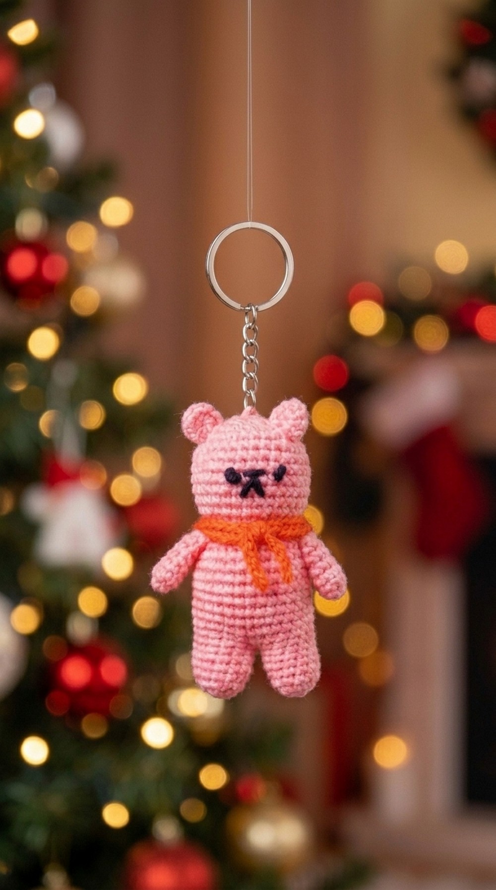 Crochet Teddy Bear Keychain Pattern 5