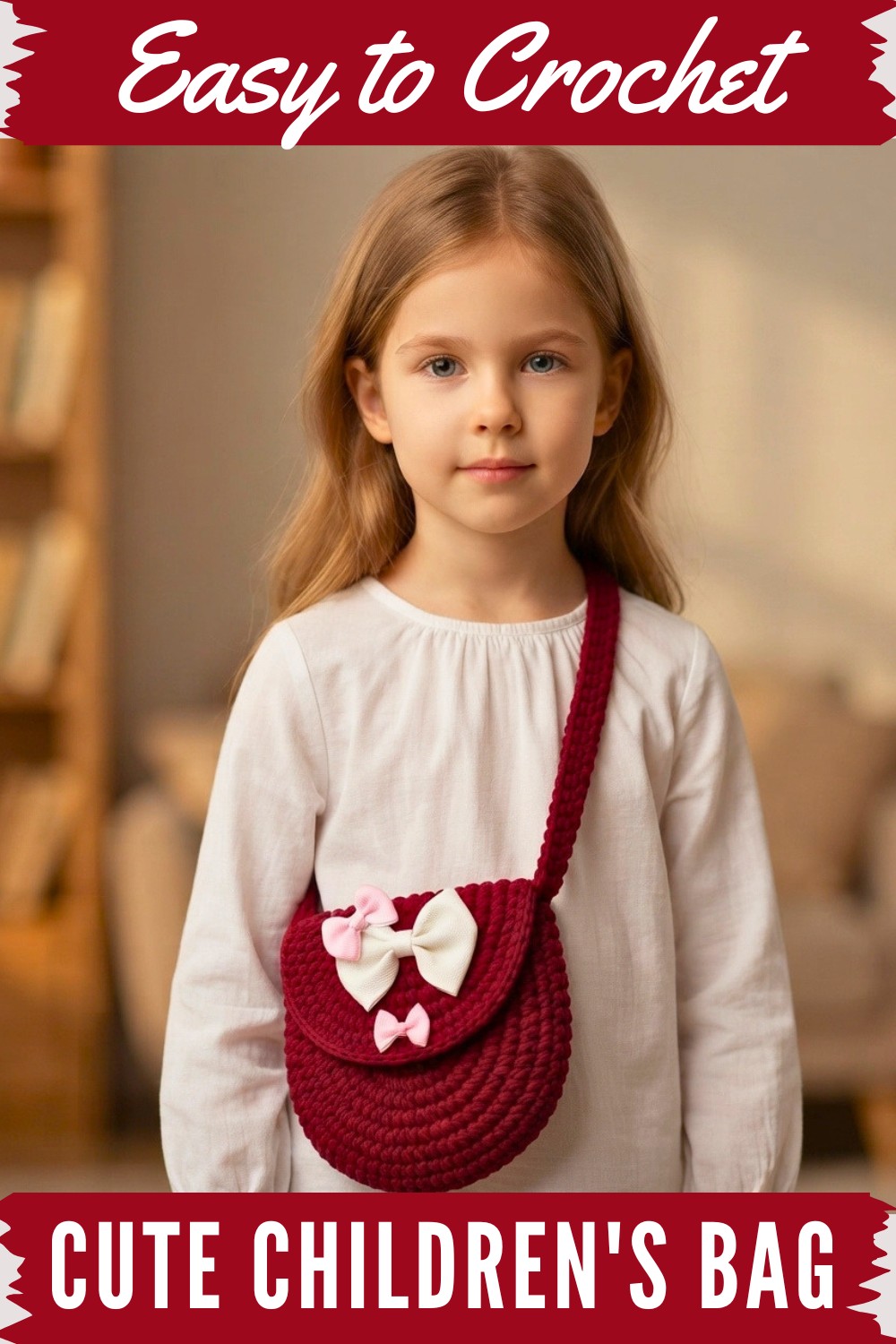 Crocheted children's bag step by step 1