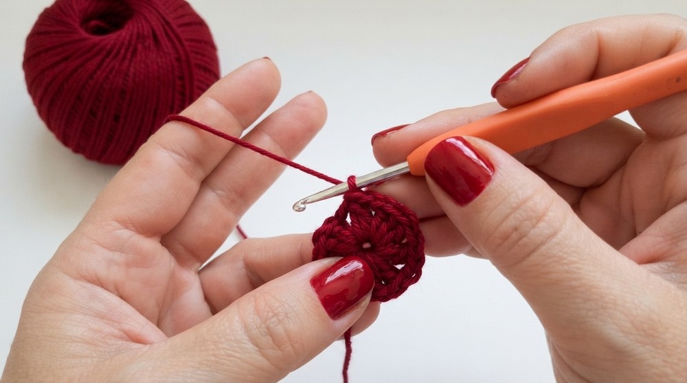 Crocheted children's bag step by step 3