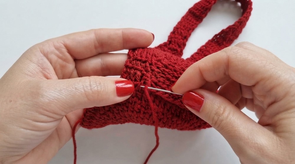 Crocheted children's bag step by step 6