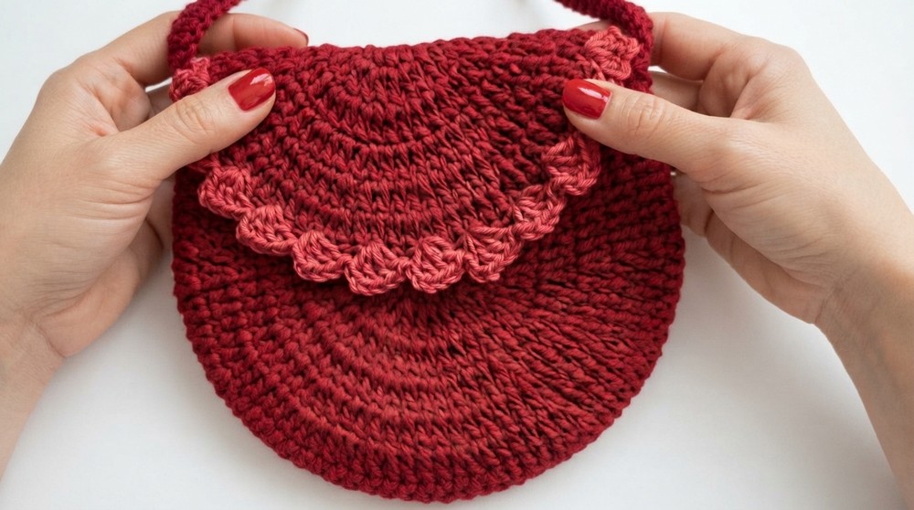 Crocheted children's bag step by step 7