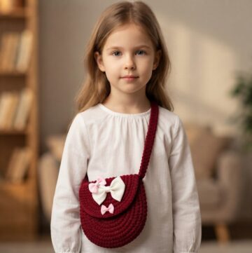 Crocheted children's bag step by step 9