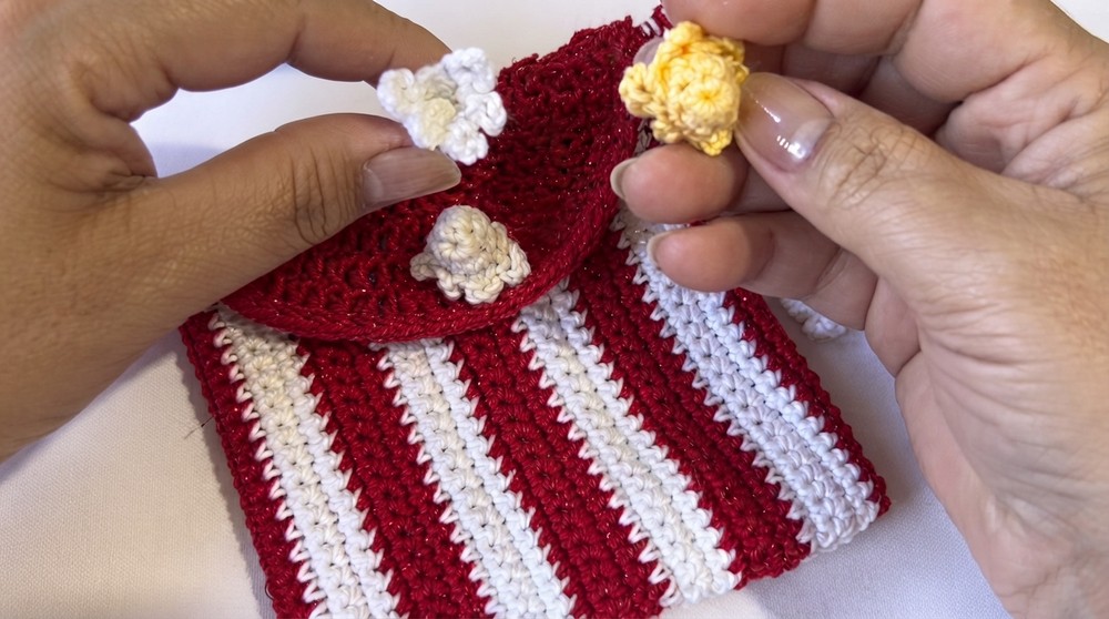 Cute Crochet Popcorn Pouch Pattern 6