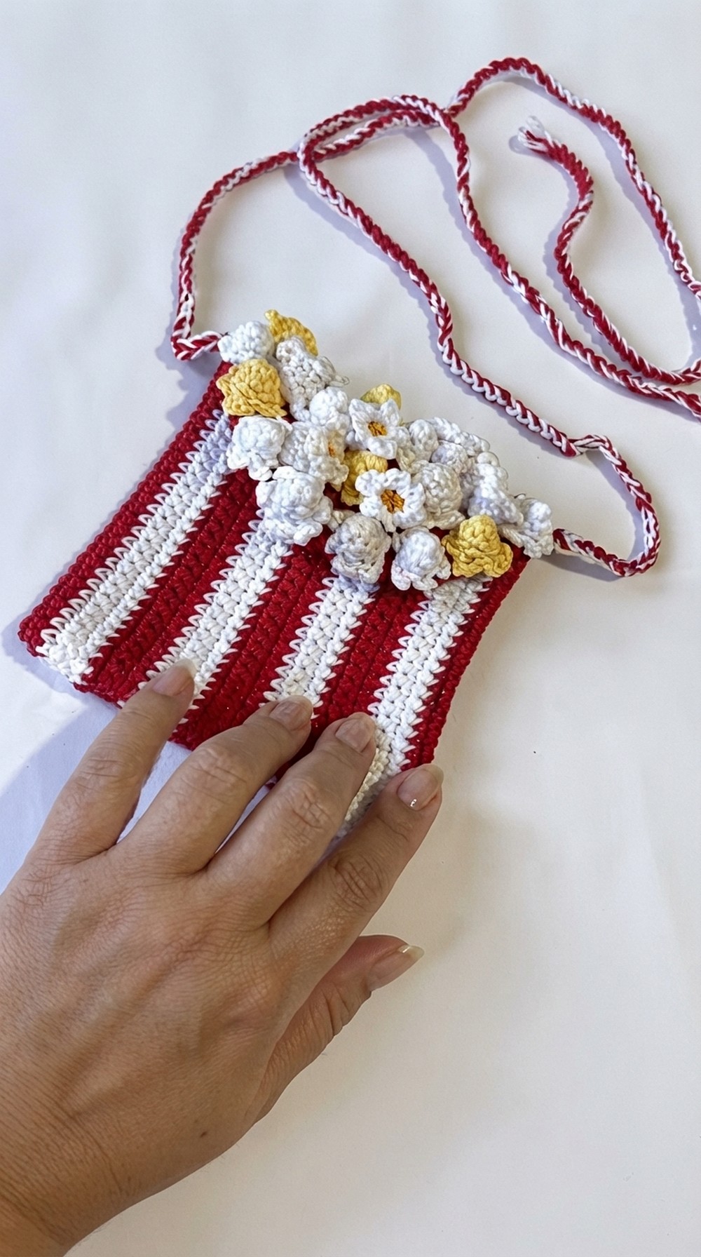 Cute Crochet Popcorn Pouch Pattern 7