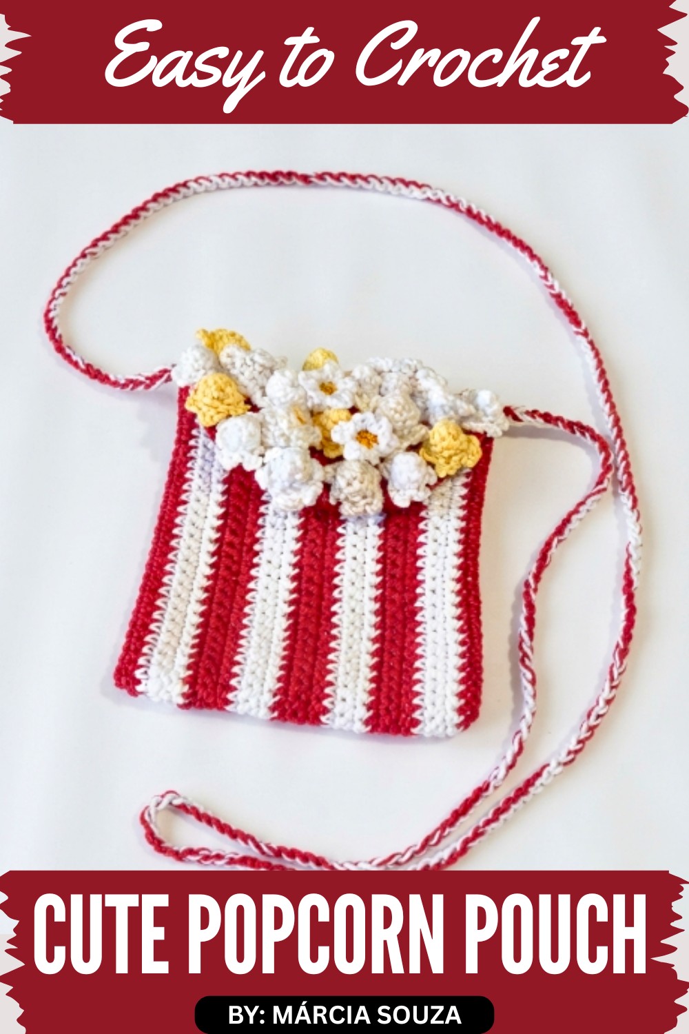Cute Crochet Popcorn Pouch Pattern