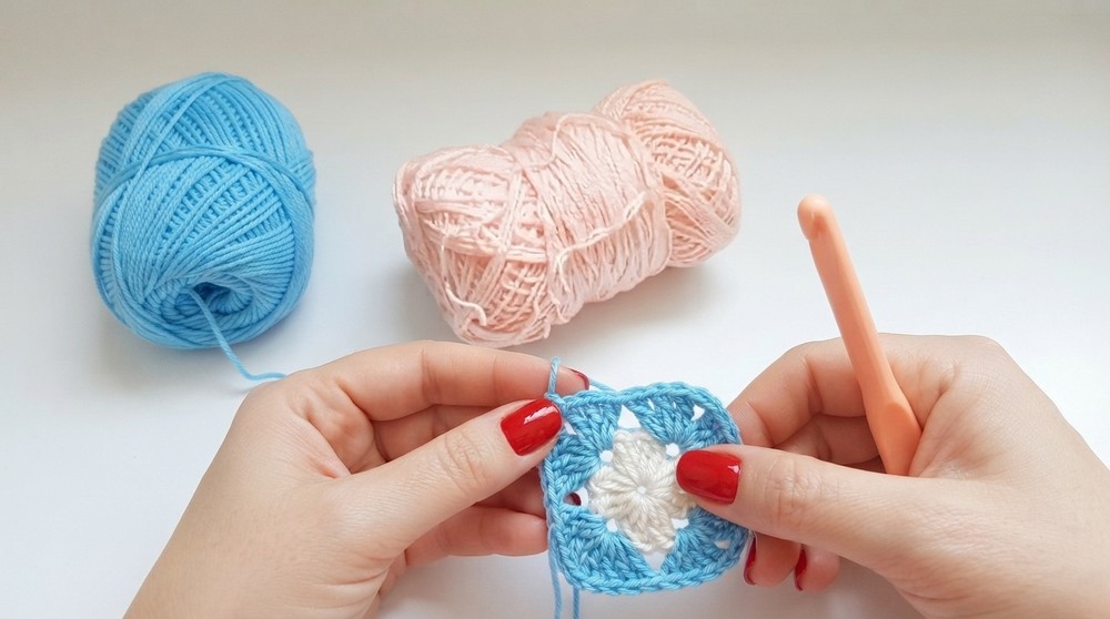 How to Luara crochet skirt. Made with squares 4