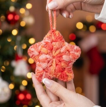 Crochet Star Keychain Pattern 5