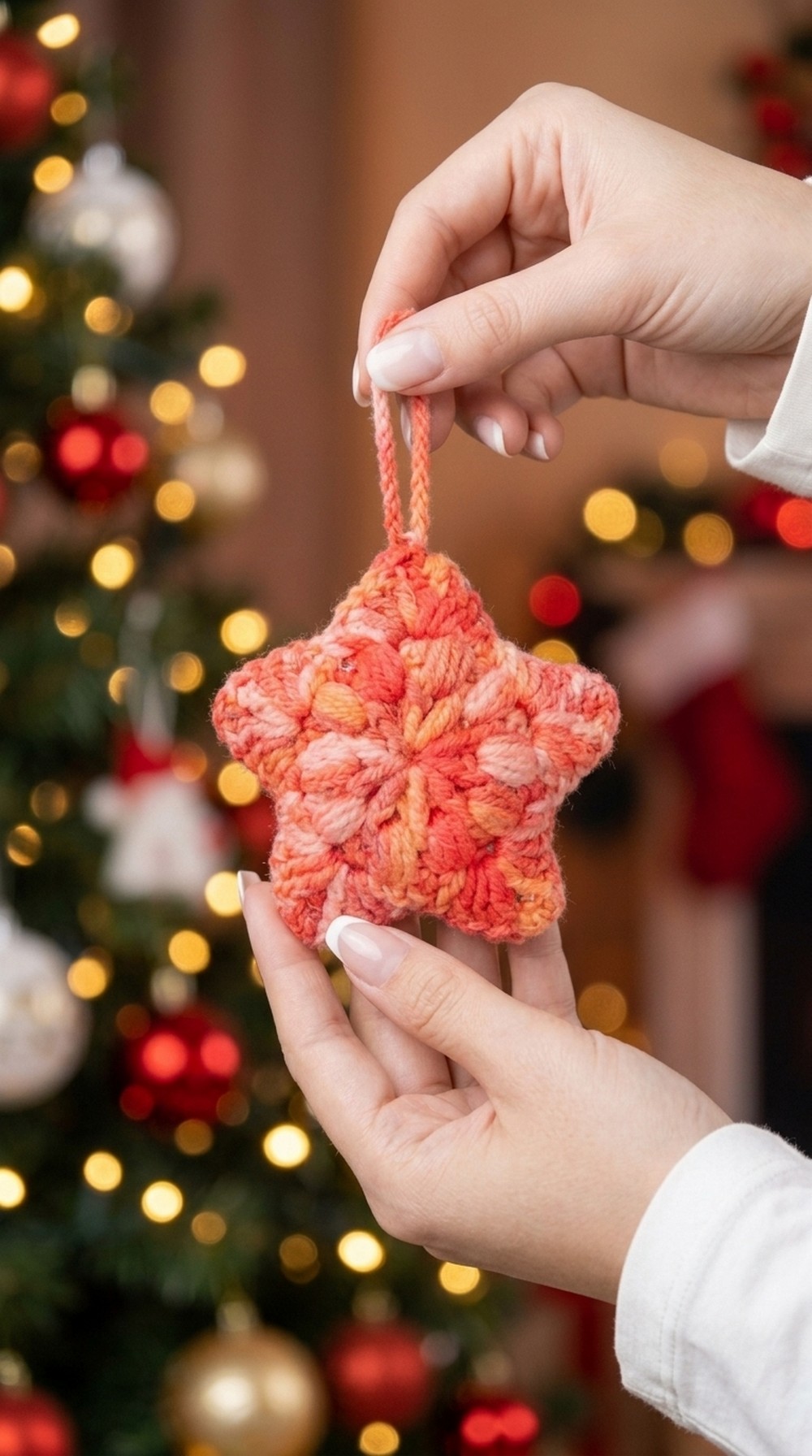 Crochet Star Keychain Pattern 5