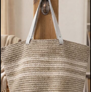 Easy Crochet Beach Bag Pattern 1