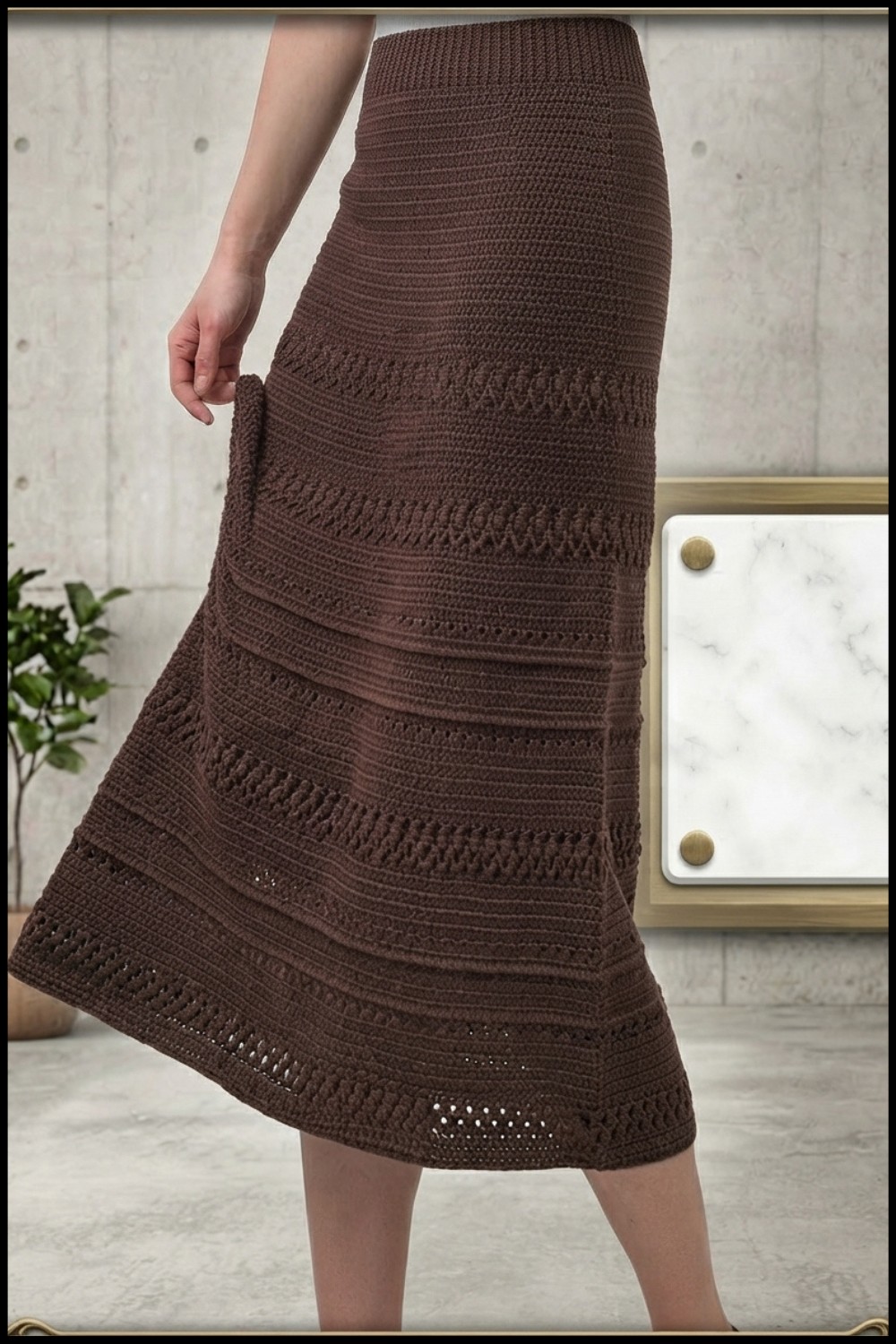 Easy Crochet Skirt Pattern 1