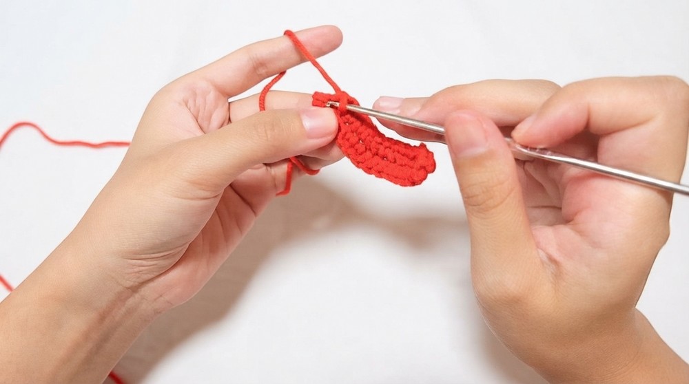 How To Crochet Christmas Style Pet Collar For Dog Cat (10)