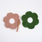How To Crochet Flower Coaster Tutorial 11