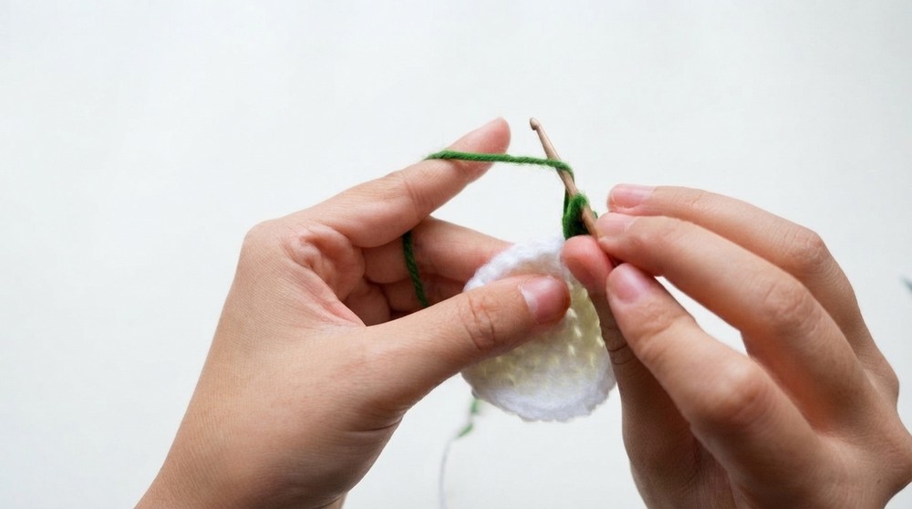 How To Crochet Flower Coaster Tutorial 5