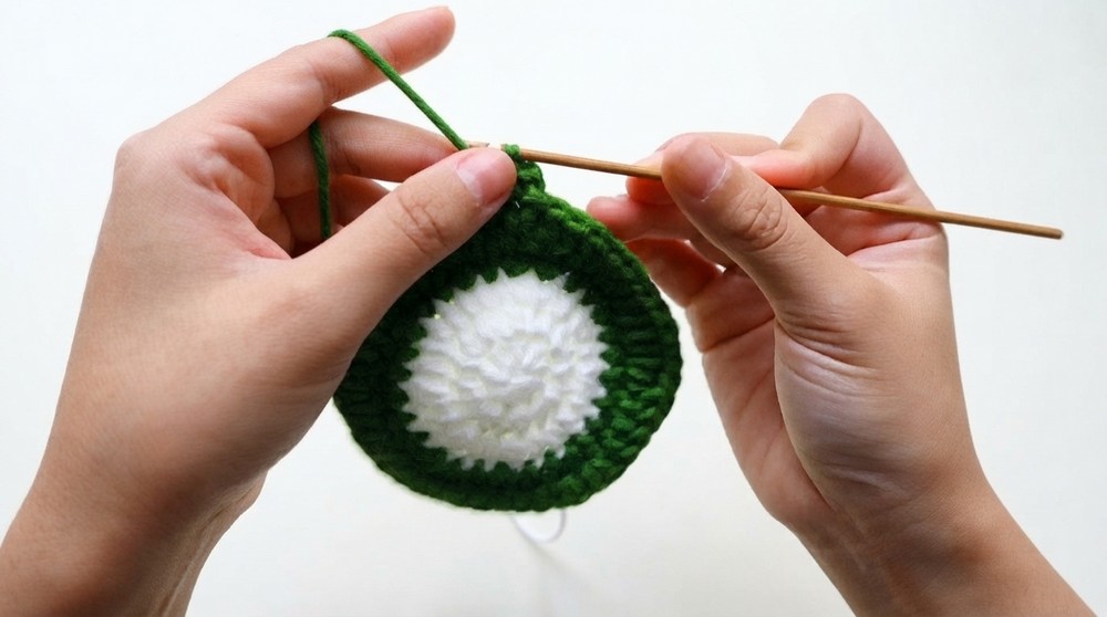 How To Crochet Flower Coaster Tutorial 6