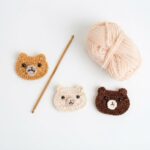 How To Crochet Little Bear Koguma Hair Clip Applique (11)