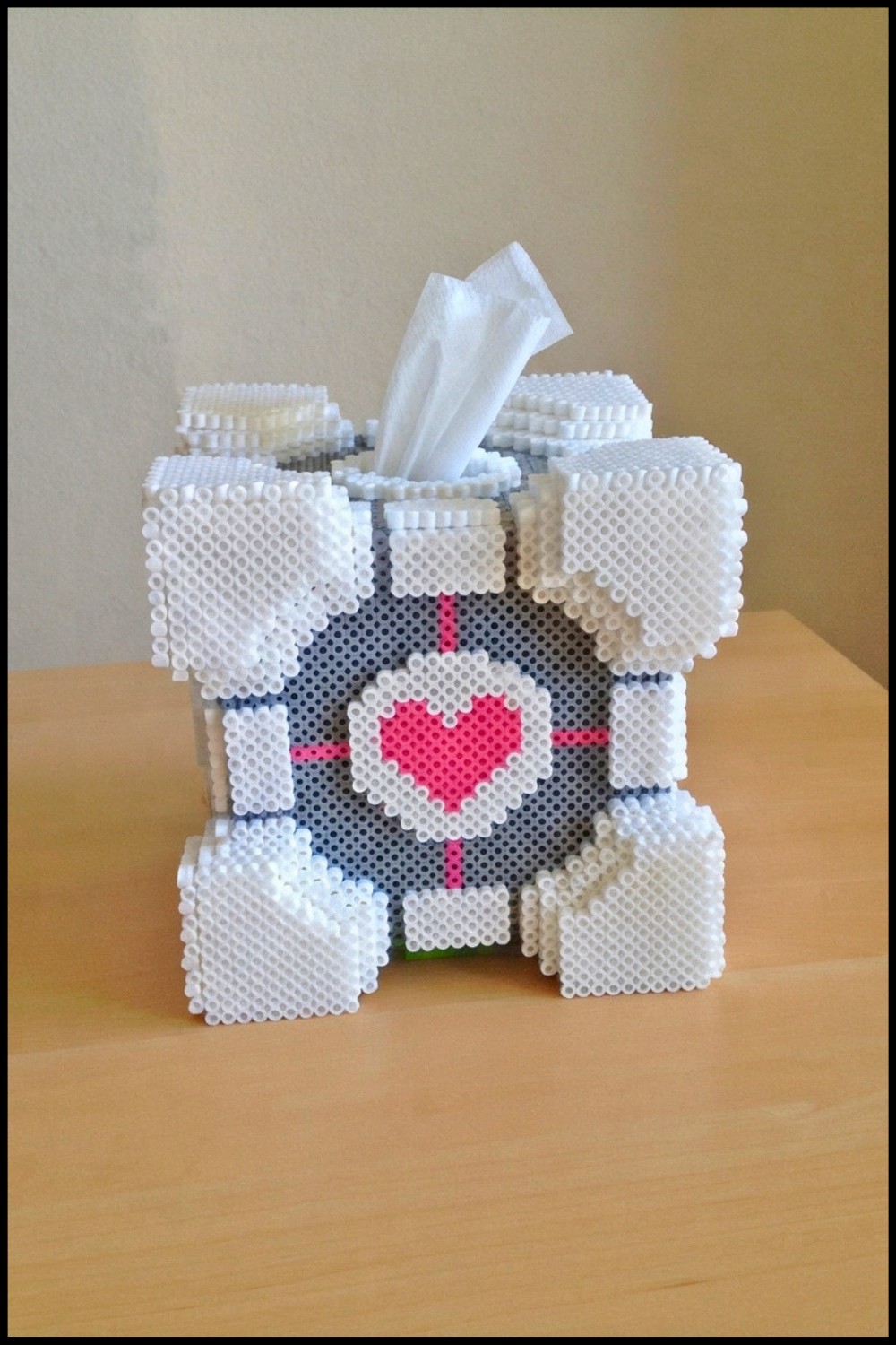 3D Portal Companion Cube Tissue Box Tutorial 1