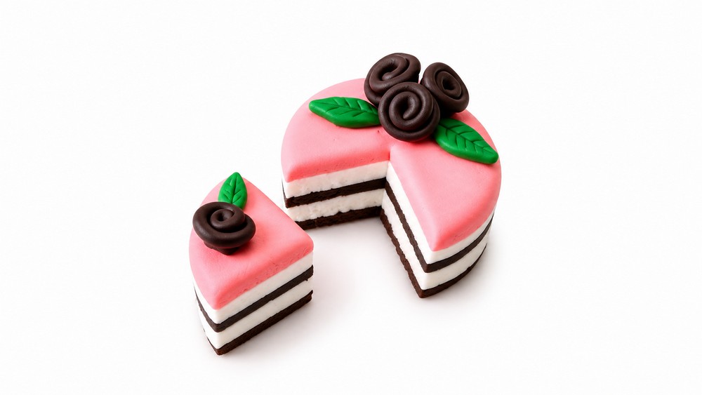 DIY Polymer Clay cake Pattern 6