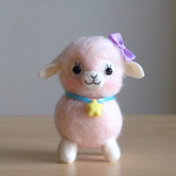 Baby Alpaca Needle Felt Tutorial 1
