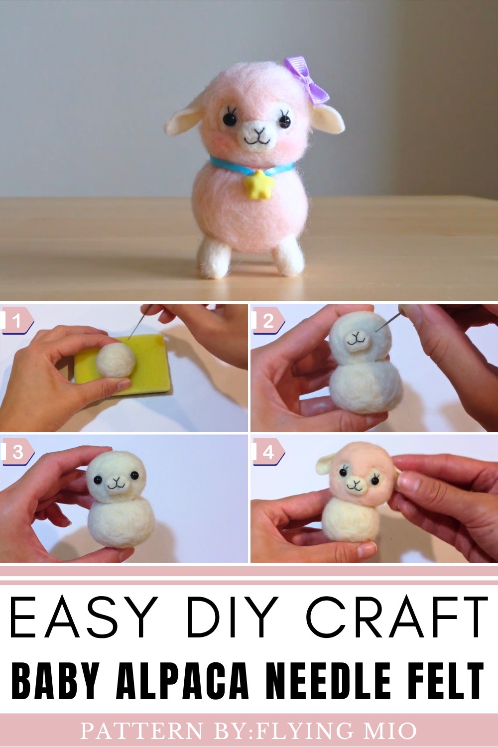 Baby Alpaca Needle Felt Tutorial