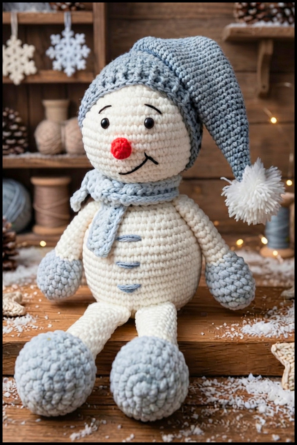 Crochet Christmas Snowman Pattern 1