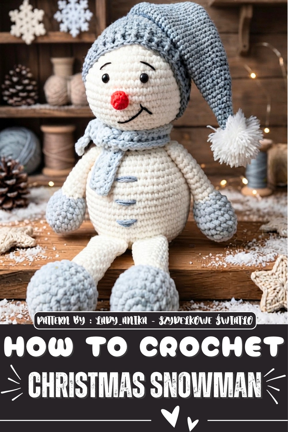 Crochet Christmas Snowman Pattern