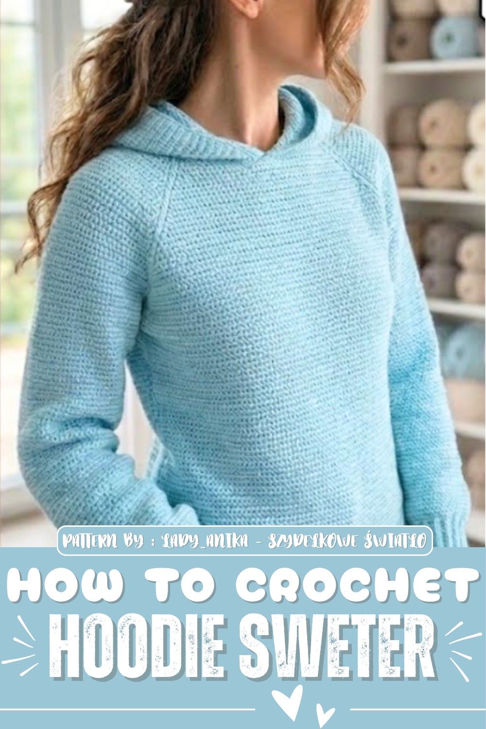 Crochet Hoodie Sweter Pattern