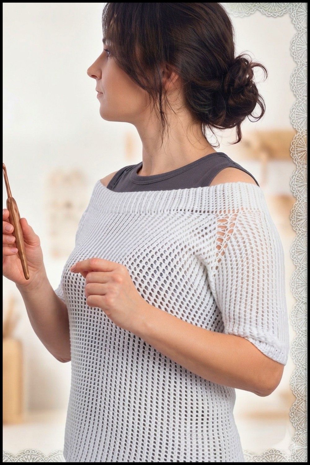 Crochet Off The Shoulder Top Pattern 1
