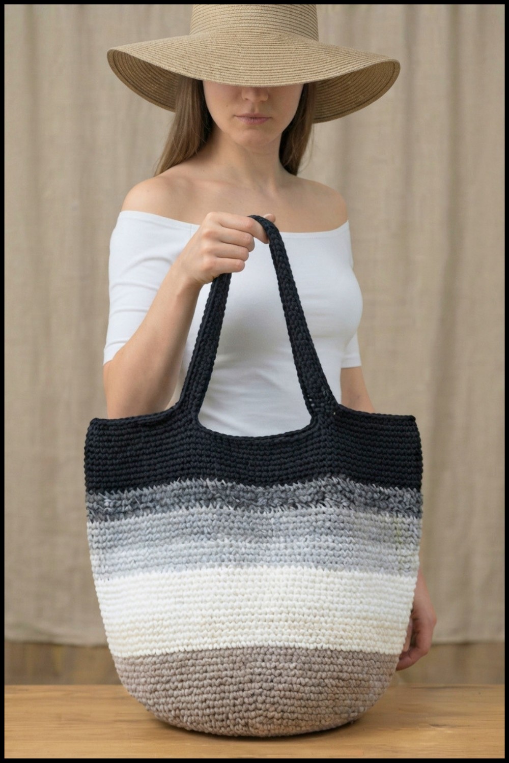 Crochet Shopping Bag Pattern 1