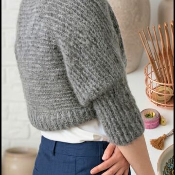 Crochet Short Bolero Sweater Pattern 1