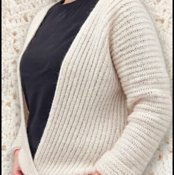 Crochet Wrap Sweater Pattern 1