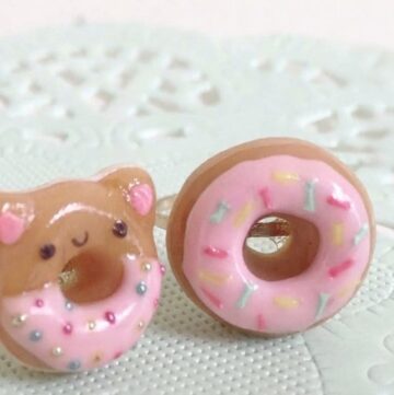 DIY Donut Ring Kawaii Clay Tutorial 1