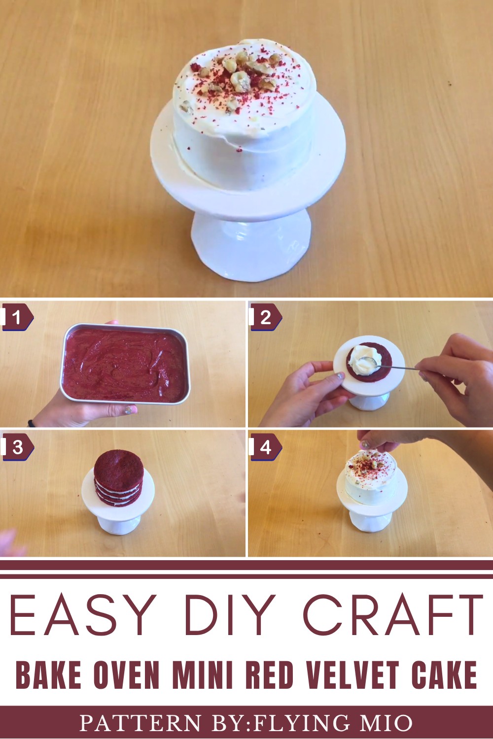 DIY Easy Bake Oven Mini Red Velvet Cake