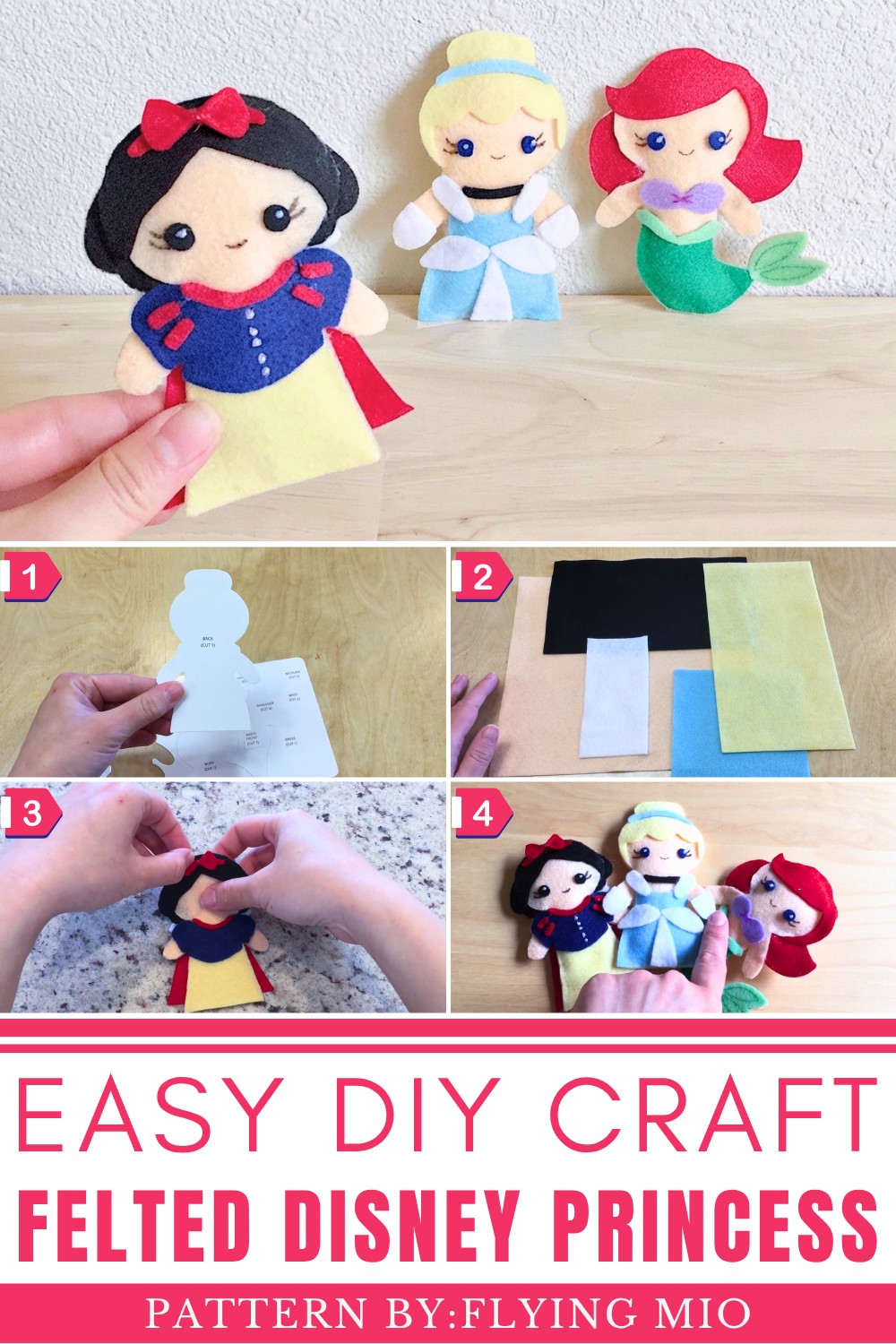 DIY Felted Disney Princess