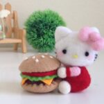 DIY Hello Kitty & Burger Plush Needle Felt Tutorial 1