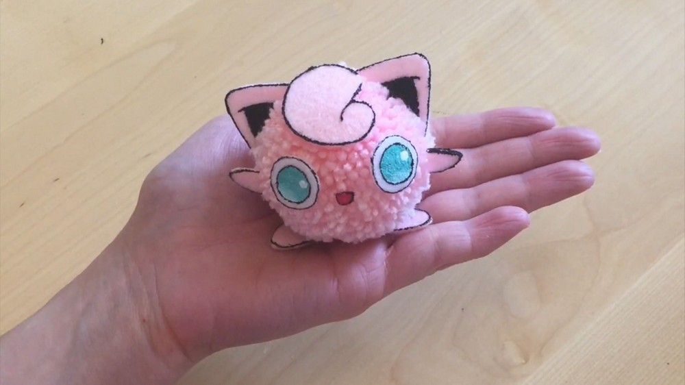 DIY Jiggly Puff Pom Pom character 8