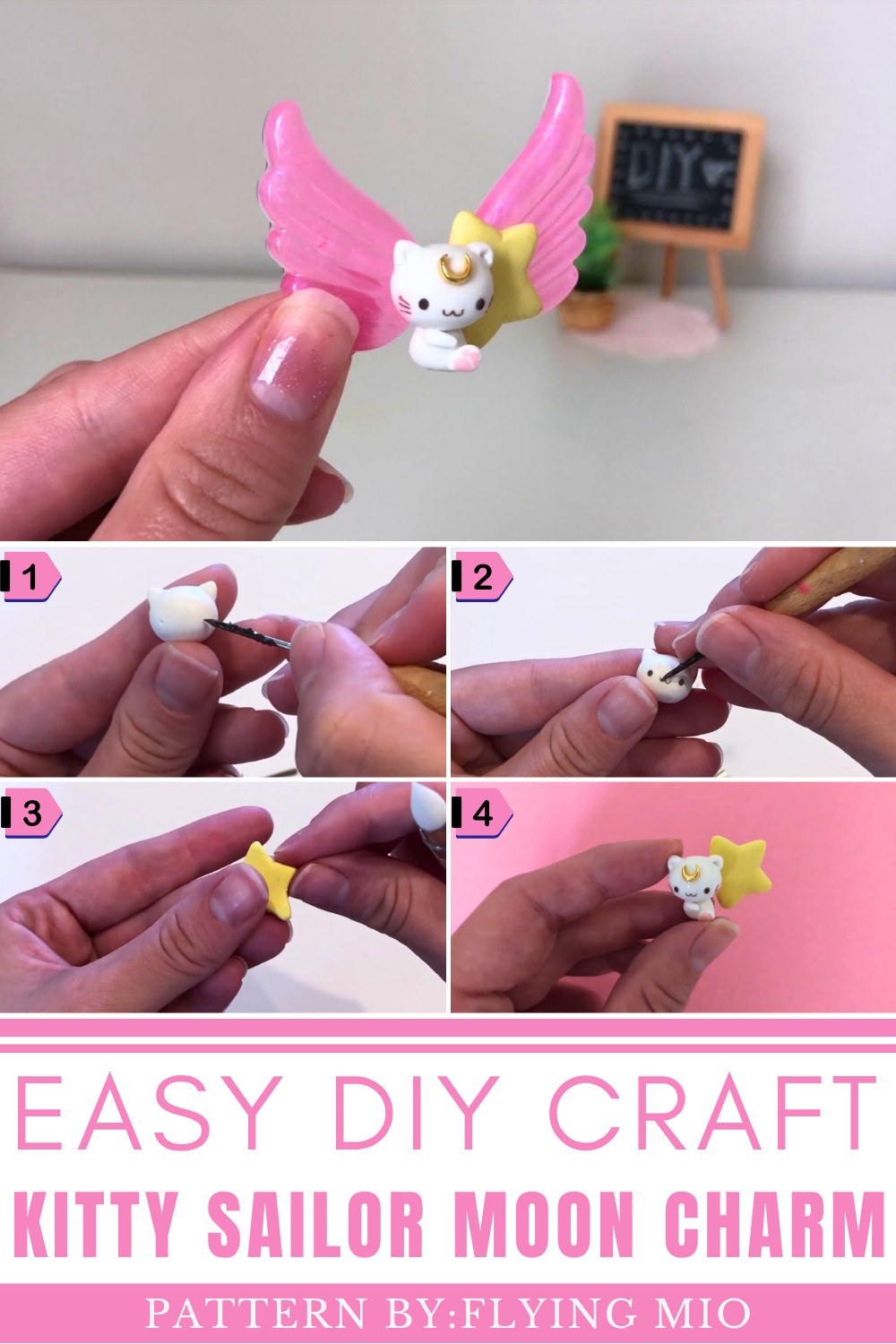 DIY Kitty Sailor Moon Charm