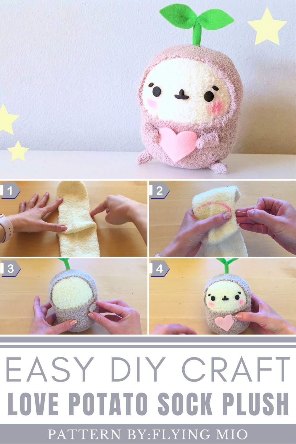 DIY Love Potato Sock Plush